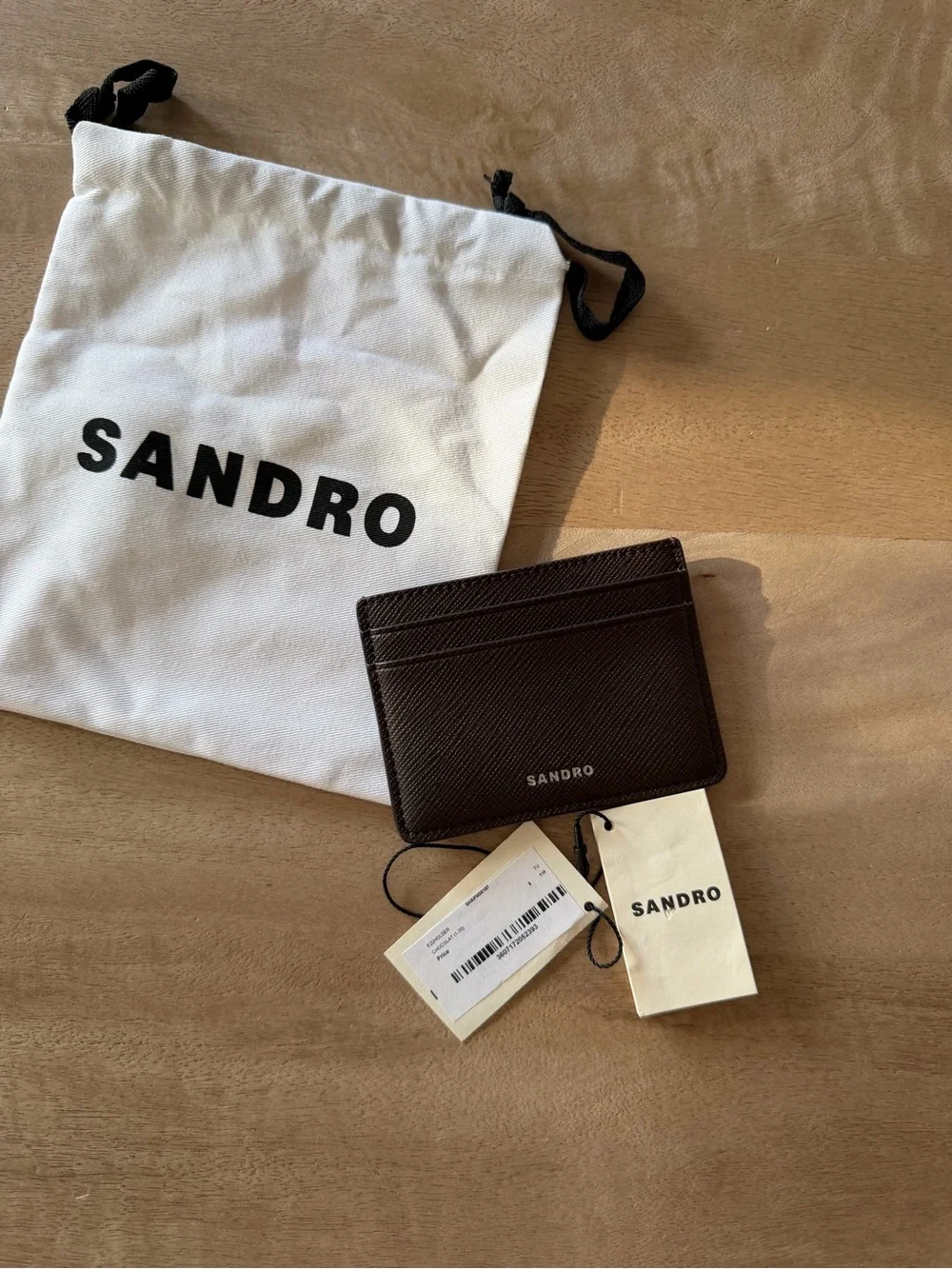 Sandro Chocolate Card Holder